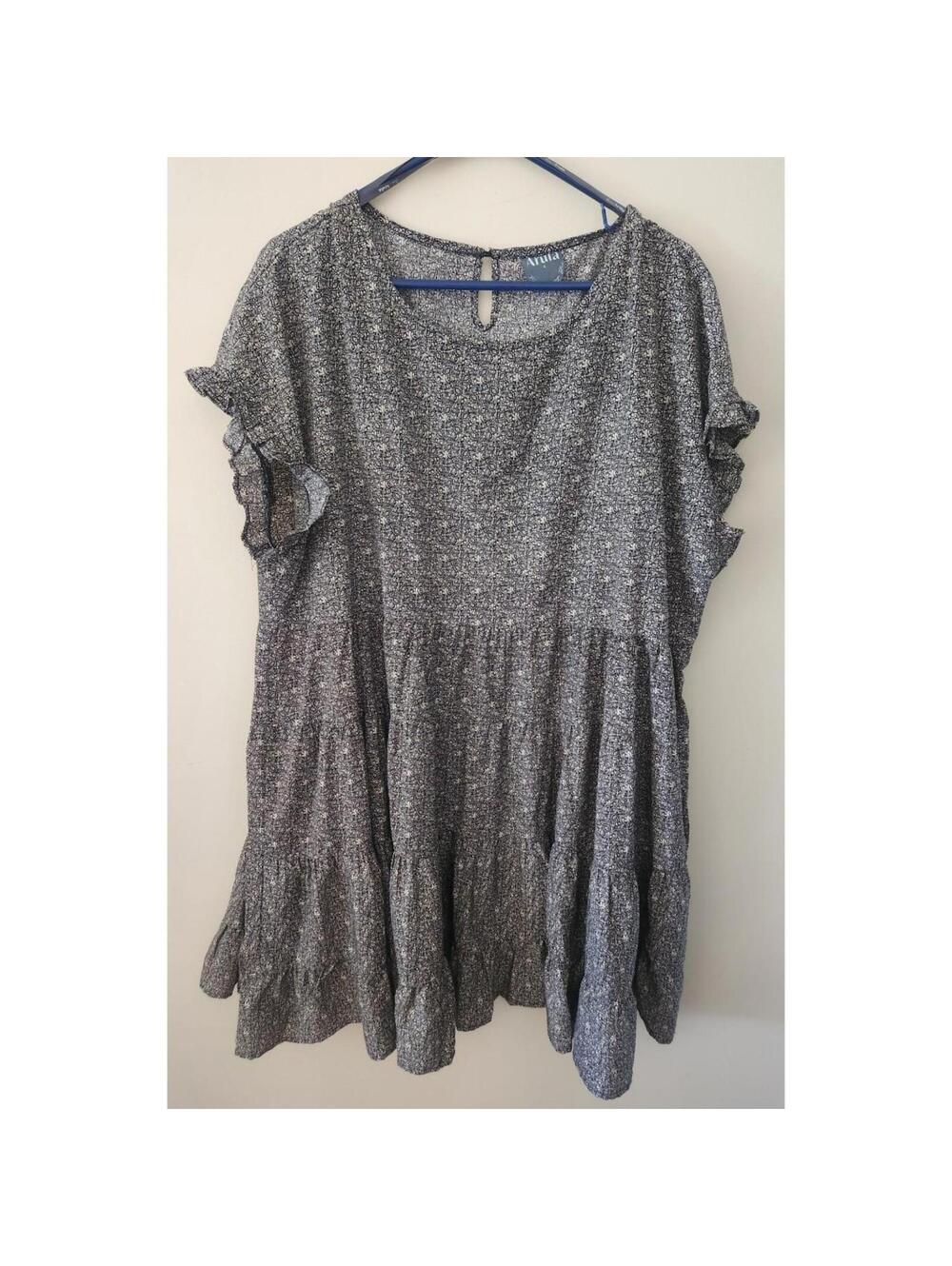 Altar'd State Arula Black and White Floral Dress